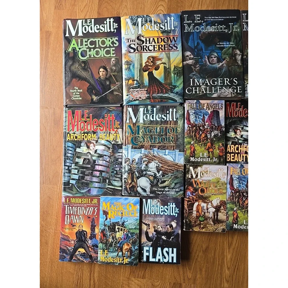 Lot of 26 L. E. Modesitt Jr. Fantasy Science Fiction Hardcover & Paperback Books